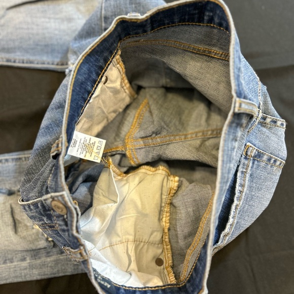 Aeropostale Men's Light Blue Distressed Skinny Jeans - Picture 4 of 9